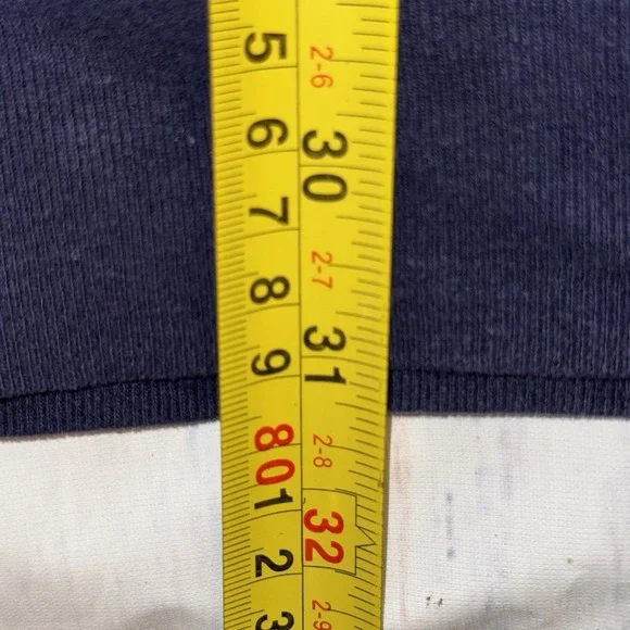 Vintage Steve and Barrys US Navy Sweatshirt Mens XL Blue Yellow Pullover - Picture 5 of 6